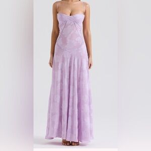 House of CB Seren Orchid lace back dress